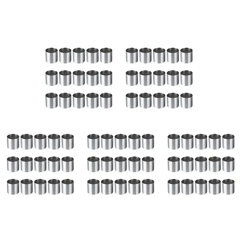 AT05-75 Pieces Stainless Steel Mousse Rings Round Biscuit Cutter Cake Mold Kitchen Baking Pastry Tool For Tart,Fondant,Etc
AT05-75 Pieces Stainless Steel Mousse Rings Round Biscuit Cutter Cake Mold Kitchen Baking Pastry Tool For Tart,Fondant,Etc