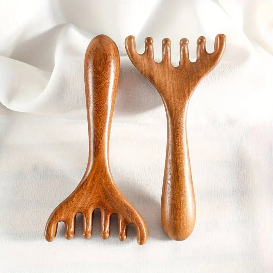 1/2pcs Sandalwood Meridian Comb Scalp Massager Wooden Gua Sha Comb Antler-Shaped Meridian Brush Massage Tools For Scalp Care
1/2pcs Sandalwood Meridian Comb Scalp Massager Wooden Gua Sha Comb Antler-Shaped Meridian Brush Massage Tools For Scalp Care