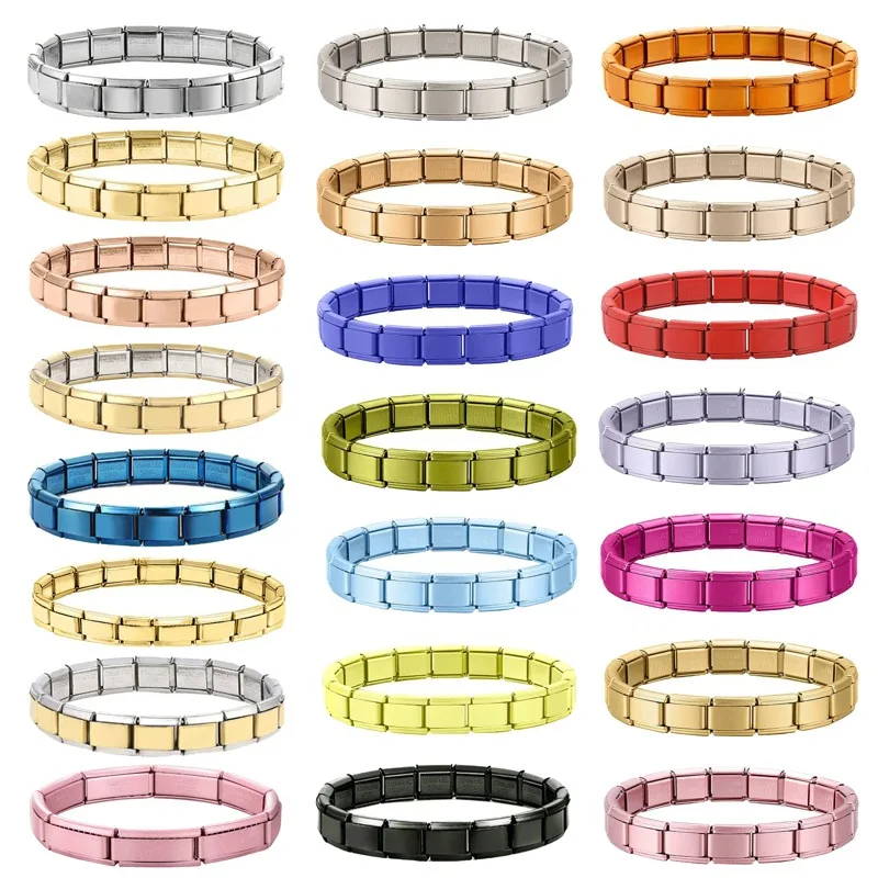Stainless Steel Italian Modular Charm Bracelet Link for Men Women Name Logo Hand Chain
Stainless Steel Italian Modular Charm Bracelet Link for Men Women Name Logo Hand Chain