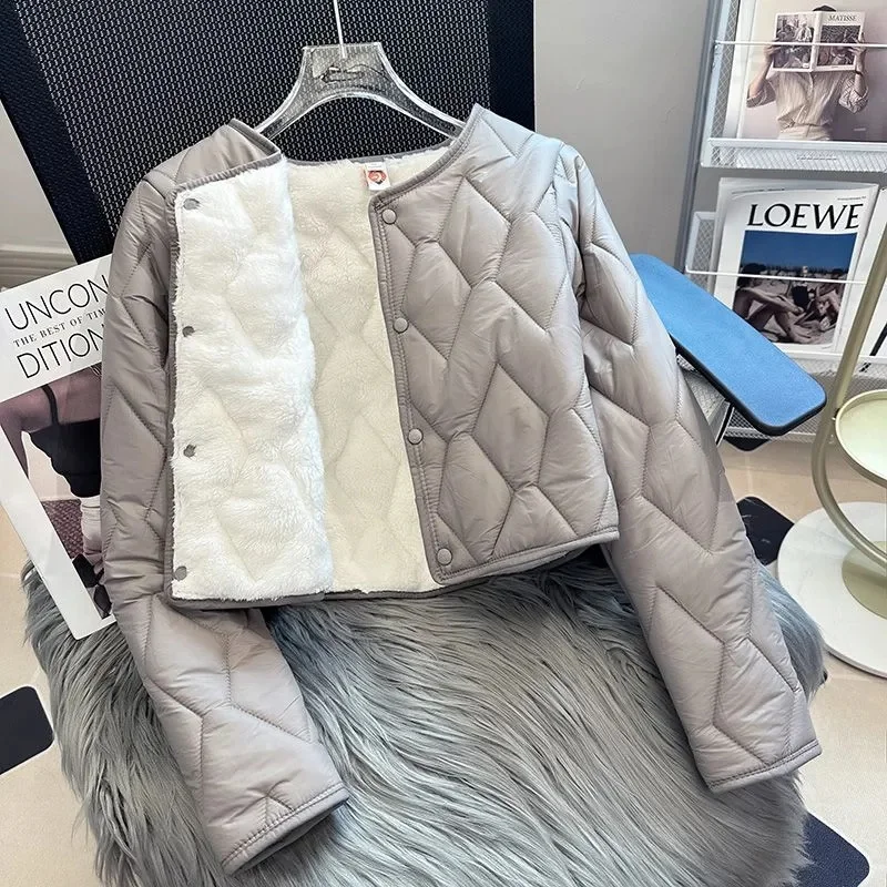 2024 Winter Jacket Women Parkas Velvet Thicken Down Cotton Jackets Female Loose Casual Short Coat Lightweight Cropped Warm Outwe
2024 Winter Jacket Women Parkas Velvet Thicken Down Cotton Jackets Female Loose Casual Short Coat Lightweight Cropped Warm Outwe