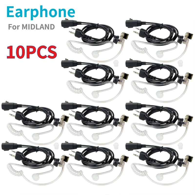 10pc Air Sound Tube Earpiece Headset Mic for Midland Alan GXT650 GXT550 G6/G7/G8/G9 GXT1000 GXT1050 Maxon Earphone Walkie Talkie
10pc Air Sound Tube Earpiece Headset Mic for Midland Alan GXT650 GXT550 G6/G7/G8/G9 GXT1000 GXT1050 Maxon Earphone Walkie Talkie