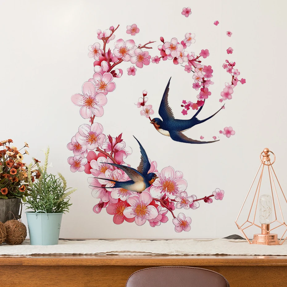 Cartoon Bird Plum Blossom Watercolor Wall Stickers for Bedroom Living Room Girls Room Wall Decals Murals
Cartoon Bird Plum Blossom Watercolor Wall Stickers for Bedroom Living Room Girls Room Wall Decals Murals