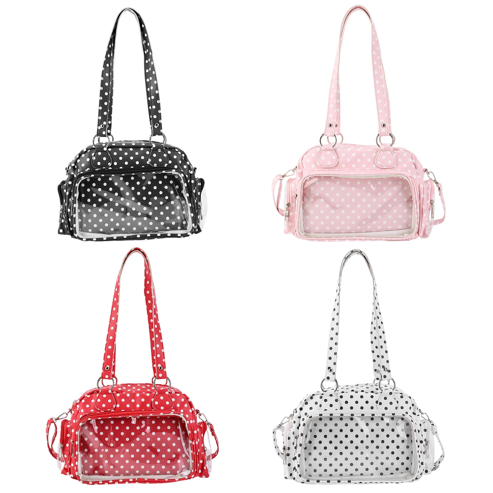 PU Leather Women Preppy Messenger Bags Large Capacity Stylish Dot Design Tote Handbag Adjustable Straps Anime Cute Doll Handbags
PU Leather Women Preppy Messenger Bags Large Capacity Stylish Dot Design Tote Handbag Adjustable Straps Anime Cute Doll Handbags