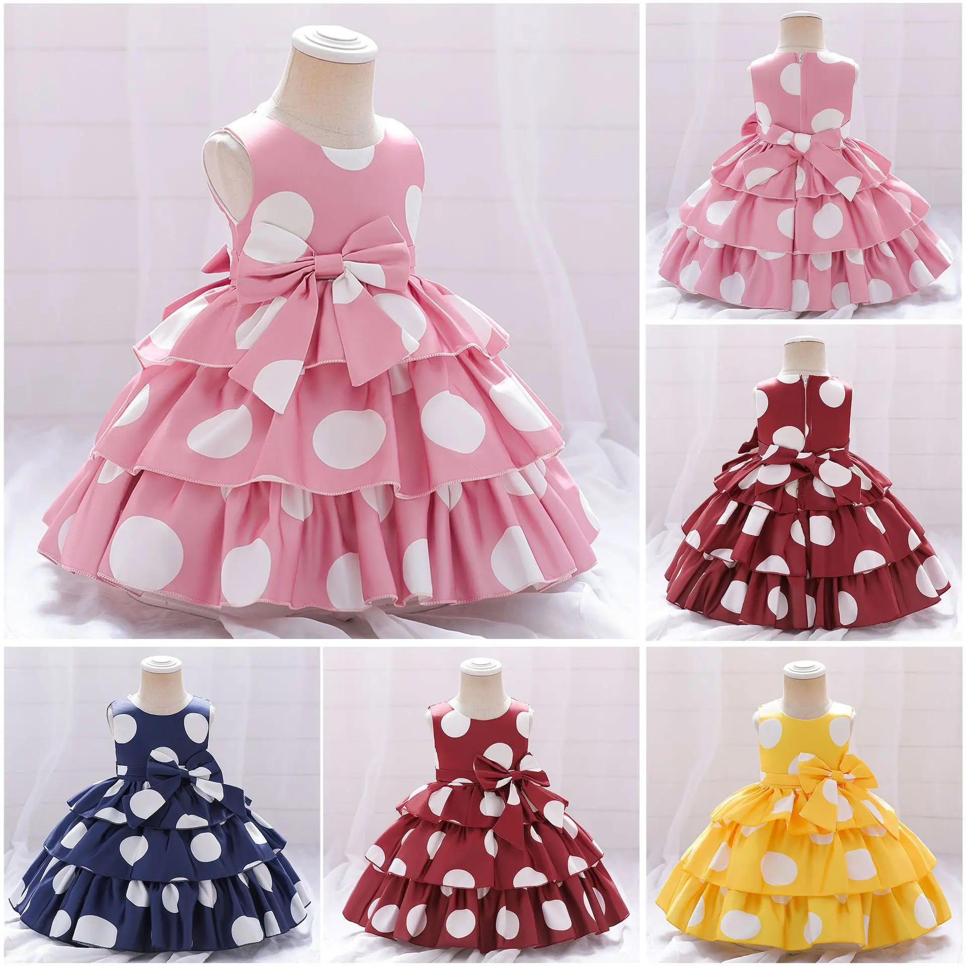 New Girls Polka Dot Princess Dress, European American Style Birthday Party Gown, Elegant Whimsical Celebration Dress for Kids
New Girls Polka Dot Princess Dress, European American Style Birthday Party Gown, Elegant Whimsical Celebration Dress for Kids