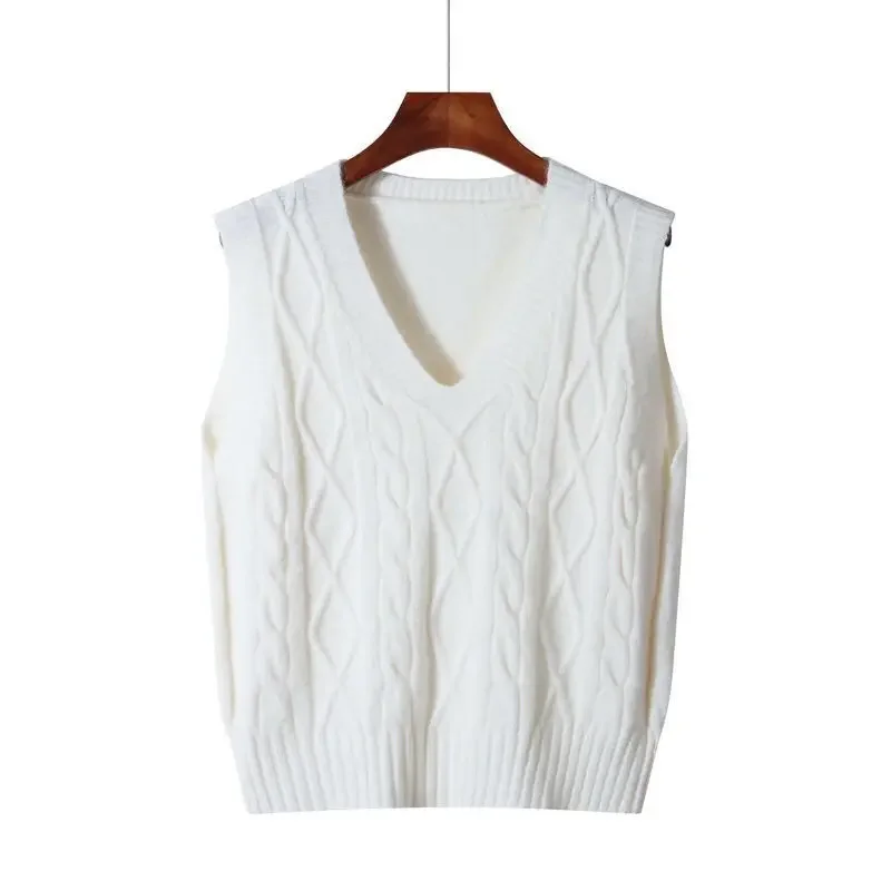 Spring Autumn V-Neck Knit Vests for Women Warm Lady Sweaters Outerwears On Offer Vintage Elegant Clothing Sleeveless Waistcoat
Spring Autumn V-Neck Knit Vests for Women Warm Lady Sweaters Outerwears On Offer Vintage Elegant Clothing Sleeveless Waistcoat