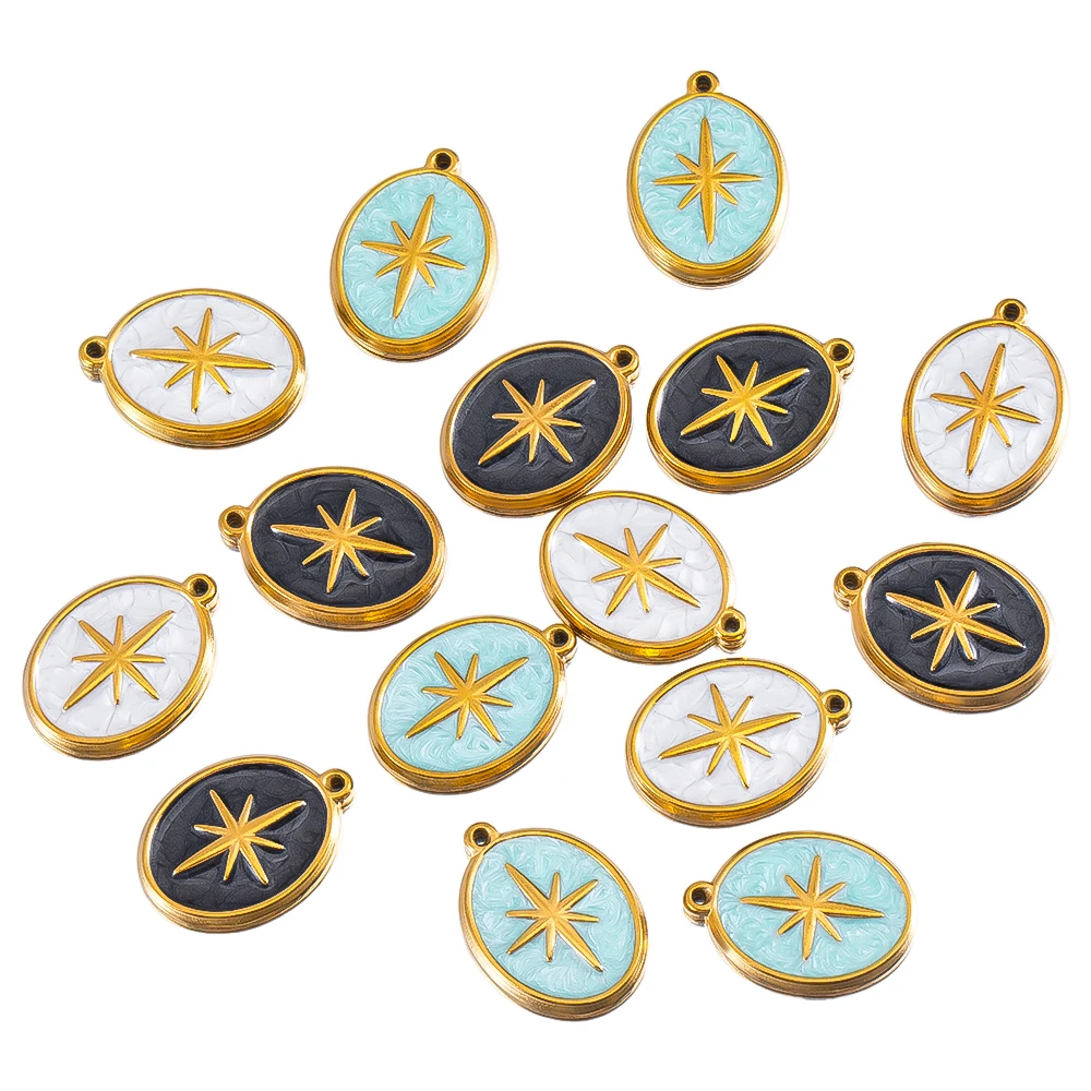 2pcs Bestselling Multi Star Pattern Stainless Steel Pendant Dripping Oil Starry Sky Series For DIY Necklace Jewelry Accessories
2pcs Bestselling Multi Star Pattern Stainless Steel Pendant Dripping Oil Starry Sky Series For DIY Necklace Jewelry Accessories