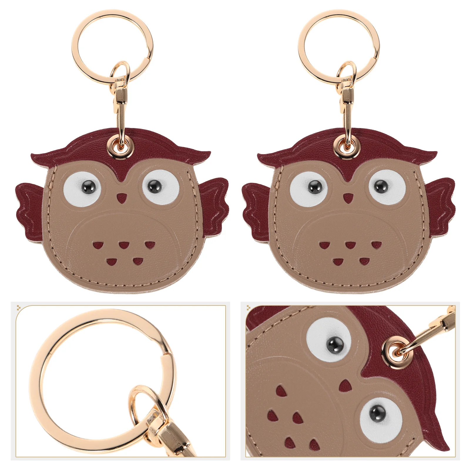2Pcs Owl Keychain Cartoon PU Access Card Holder Keyring Cute Animal Pendant for Women Kids Backpack Purse Bag
2Pcs Owl Keychain Cartoon PU Access Card Holder Keyring Cute Animal Pendant for Women Kids Backpack Purse Bag