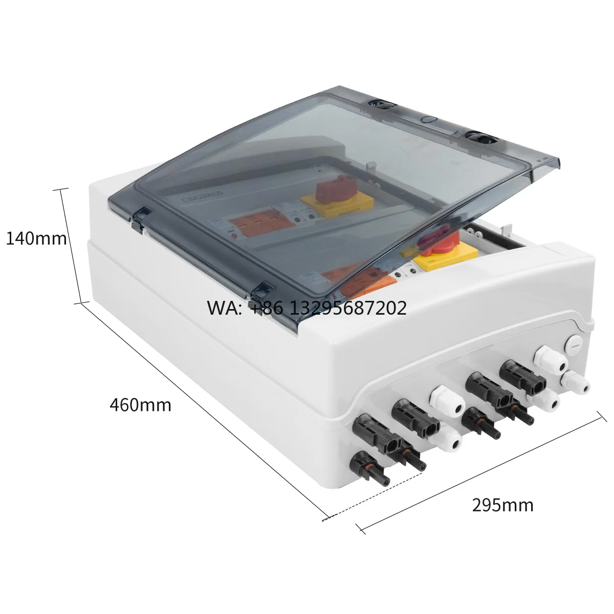 Solar Photovoltaic PV Combiner Box With Lightning Protection 4 Input 2 Out DC 1000V Fuse MCB SPD Waterproof Box IP65 24ways
Solar Photovoltaic PV Combiner Box With Lightning Protection 4 Input 2 Out DC 1000V Fuse MCB SPD Waterproof Box IP65 24ways