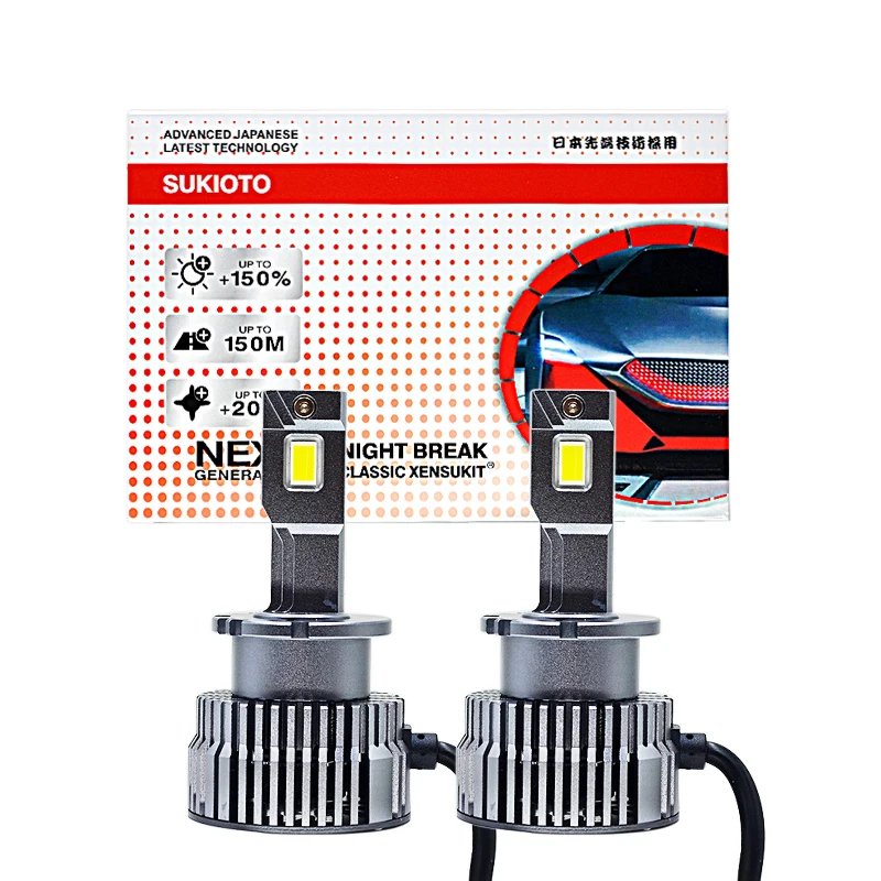 2PCS SUKIOTO JAPAN CLASSIC D2S LED Car Headlight D4S 65W Canbus Bulbs D3S D8S 40000LM Super Bright D1S LED Auto Lamp Plug&Play
2PCS SUKIOTO JAPAN CLASSIC D2S LED Car Headlight D4S 65W Canbus Bulbs D3S D8S 40000LM Super Bright D1S LED Auto Lamp Plug&Play