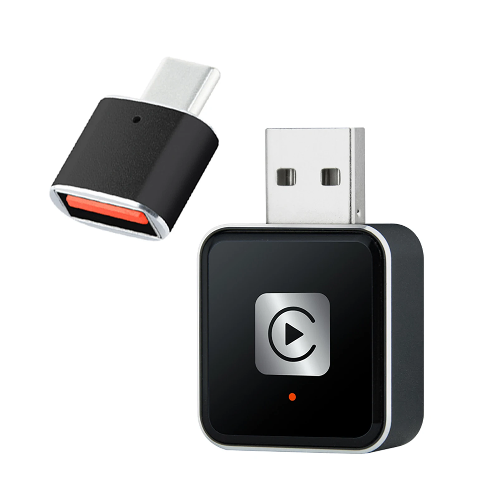 2 In 1Wireless Android Auto Car Play Box Adapter Adapter Wired To Wireless Convenient Durable