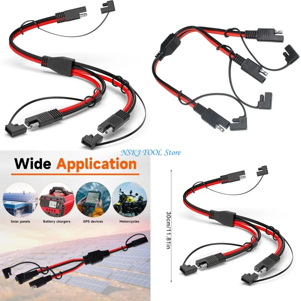 L8RC Double Port SAE Splitter Wire 30cm Length PVC Insulation Heat Resistant Power Cable for Power Devices Outdoor Use
L8RC Double Port SAE Splitter Wire 30cm Length PVC Insulation Heat Resistant Power Cable for Power Devices Outdoor Use