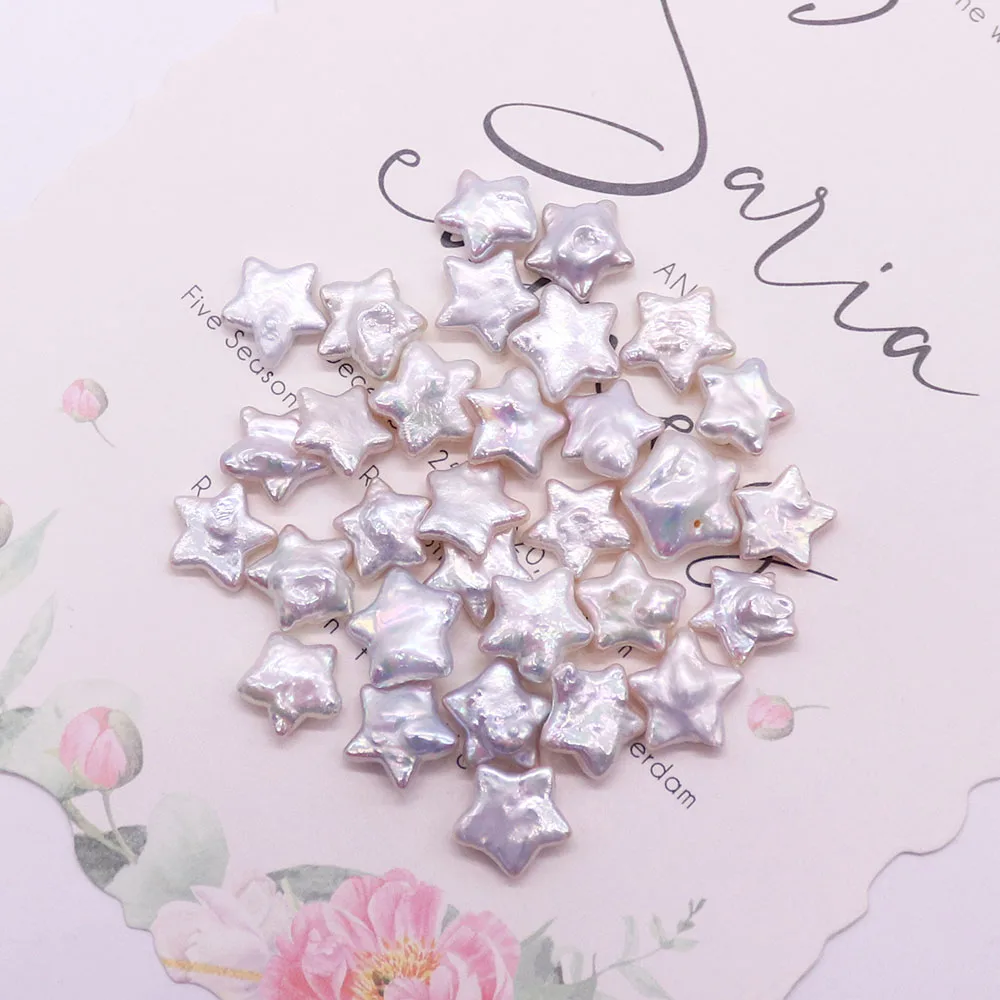 Natural Freshwater Pearl Star Shape Beads White Nonporous Loose Bead 1pc DIY Making Necklace Bracelet Jewelry Accessory 11x12mm
Natural Freshwater Pearl Star Shape Beads White Nonporous Loose Bead 1pc DIY Making Necklace Bracelet Jewelry Accessory 11x12mm