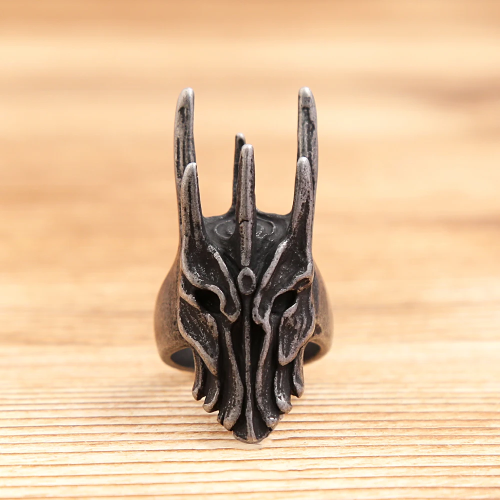 New Vintage Stainless Steel Helm of Sauron Ring For Men Women Punk Fashion Dragon Rings Gothic Amulet Jewelry Gifts Dropshipping
New Vintage Stainless Steel Helm of Sauron Ring For Men Women Punk Fashion Dragon Rings Gothic Amulet Jewelry Gifts Dropshipping