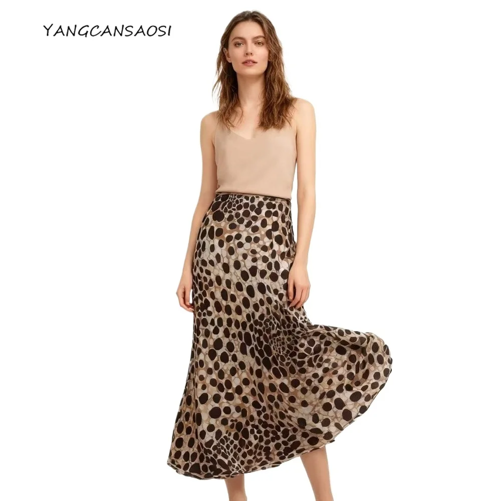 Women's Fashion Autumn New Clothing 100% Natural Mulberry Silk Satin High Waist Leopard Pattern Slimming Bag Hip Mermaid Skirt
Women's Fashion Autumn New Clothing 100% Natural Mulberry Silk Satin High Waist Leopard Pattern Slimming Bag Hip Mermaid Skirt