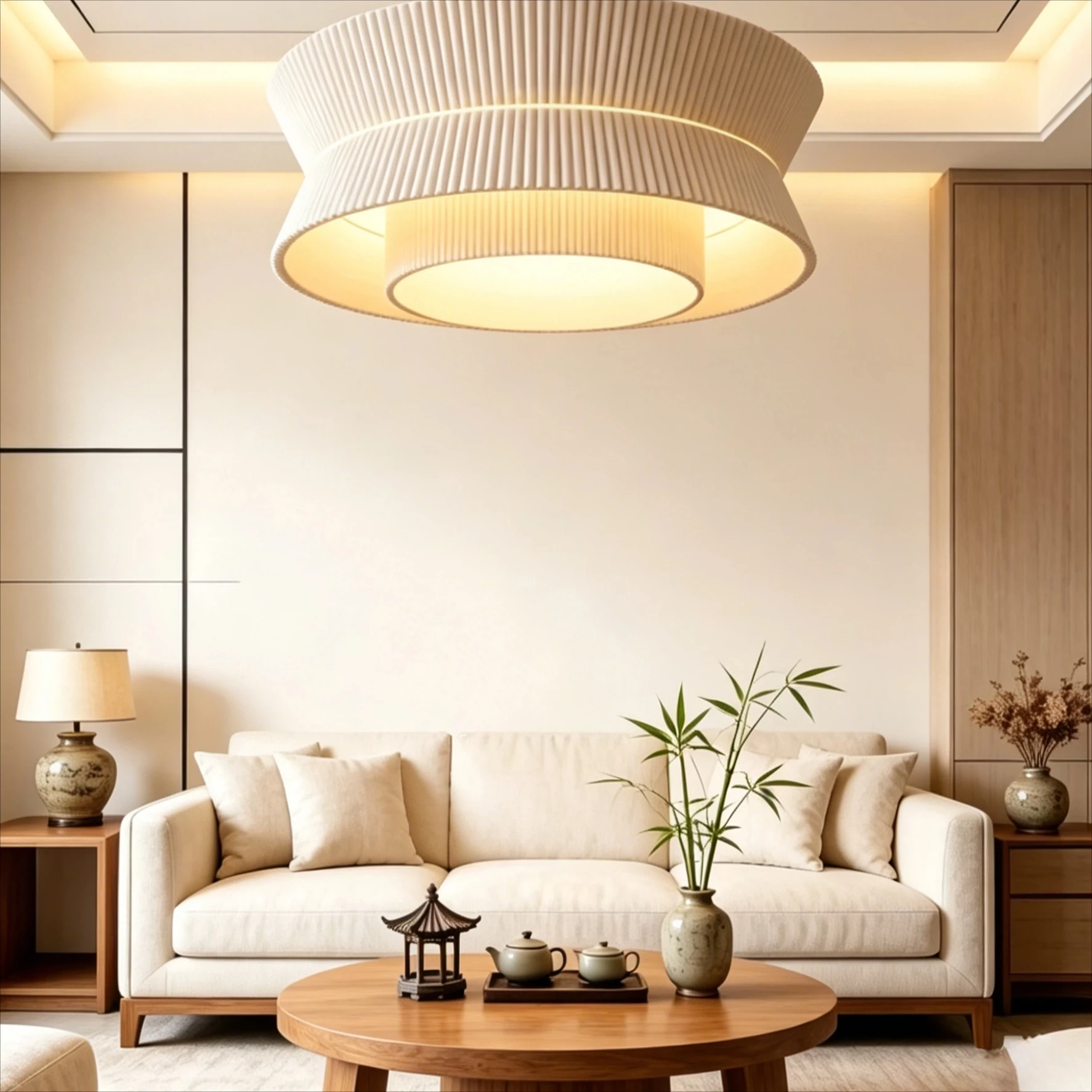Wabi Sabi Retro Fabric Chandelier Round Pendant Light E27 Warm Light for Living Room Bedroom
Wabi Sabi Retro Fabric Chandelier Round Pendant Light E27 Warm Light for Living Room Bedroom