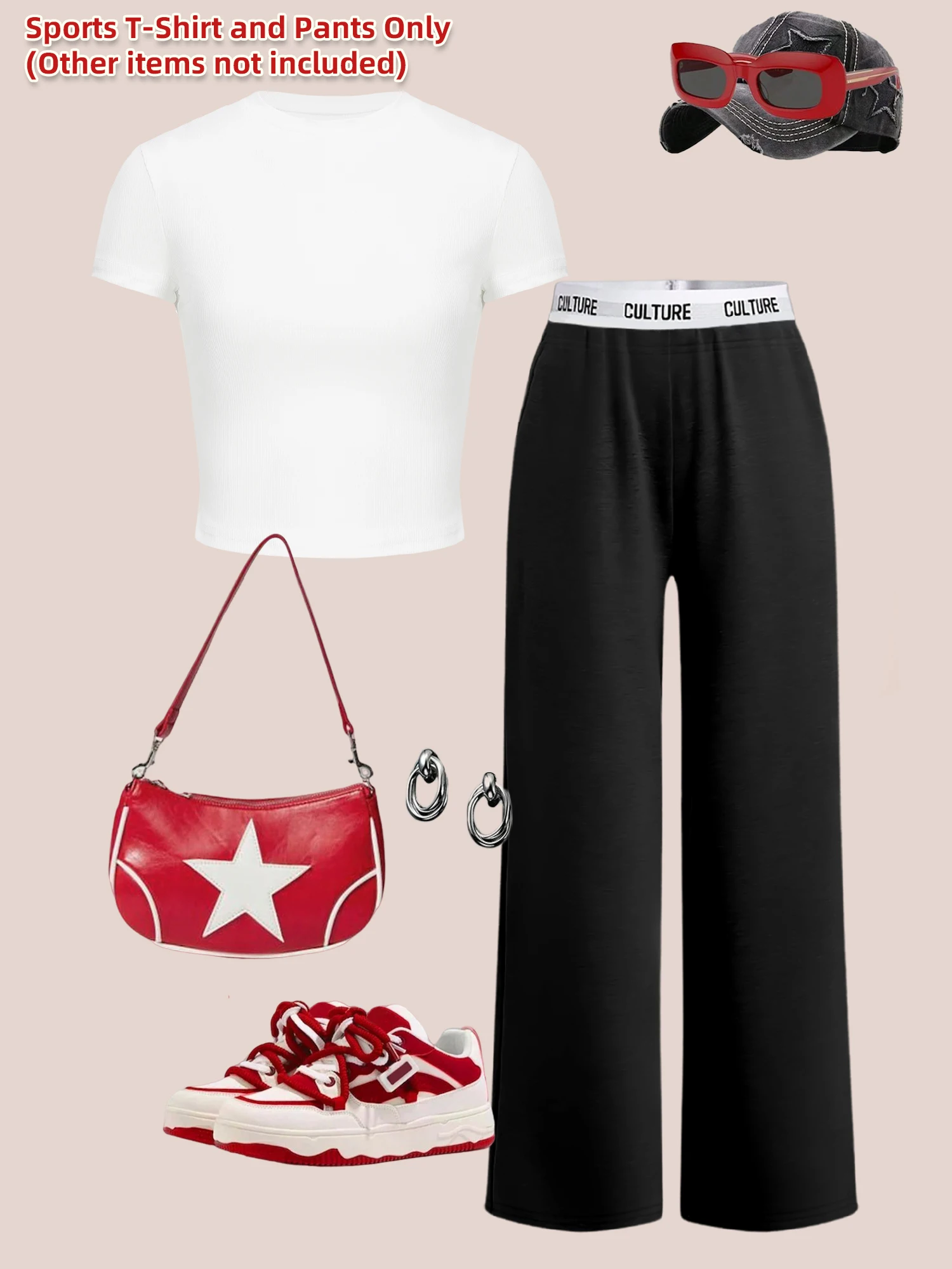 Simple Solid Ribbed Knit Crop Top Letter Waist Wide Leg Pants High Waist Commute Streetwear Two Piece Set
Simple Solid Ribbed Knit Crop Top Letter Waist Wide Leg Pants High Waist Commute Streetwear Two Piece Set