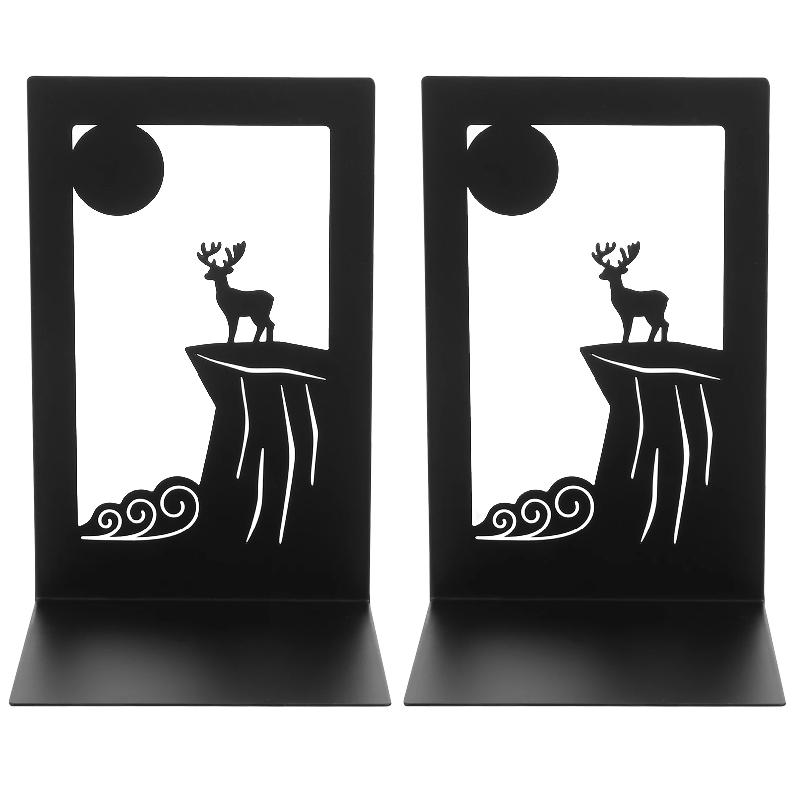 2pcs Iron Bookends Retro Shaped Book Supports for Office Home Study Room Storage Tidy Desk Decor Creative Design 
2pcs Iron Bookends Retro Shaped Book Supports for Office Home Study Room Storage Tidy Desk Decor Creative Design