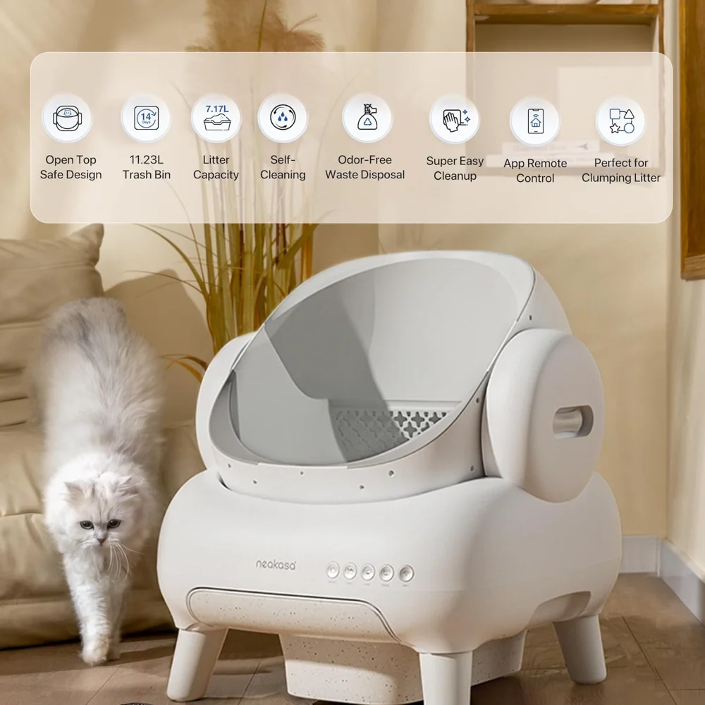 Самоочищающийся ящик для кошачьего туалета M1 Lite с открытым верхом, автоматический ящик для кошачьего туалета с управлением через приложение, защитой, 1 рулонный мешок для мусора
Самоочищающийся ящик для кошачьего туалета M1 Lite с открытым верхом, автоматический ящик для кошачьего туалета с управлением через приложение, защитой, 1 рулонный мешок для мусора