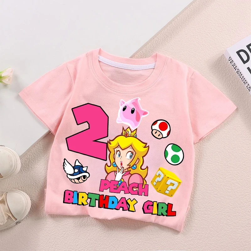 2026 Marios Princess Peach Baby Girl Birthday Number T Shirt Kawaii Party Cosplay Short Tees Tops Kawaii Clothing Birthday Gift
2026 Marios Princess Peach Baby Girl Birthday Number T Shirt Kawaii Party Cosplay Short Tees Tops Kawaii Clothing Birthday Gift