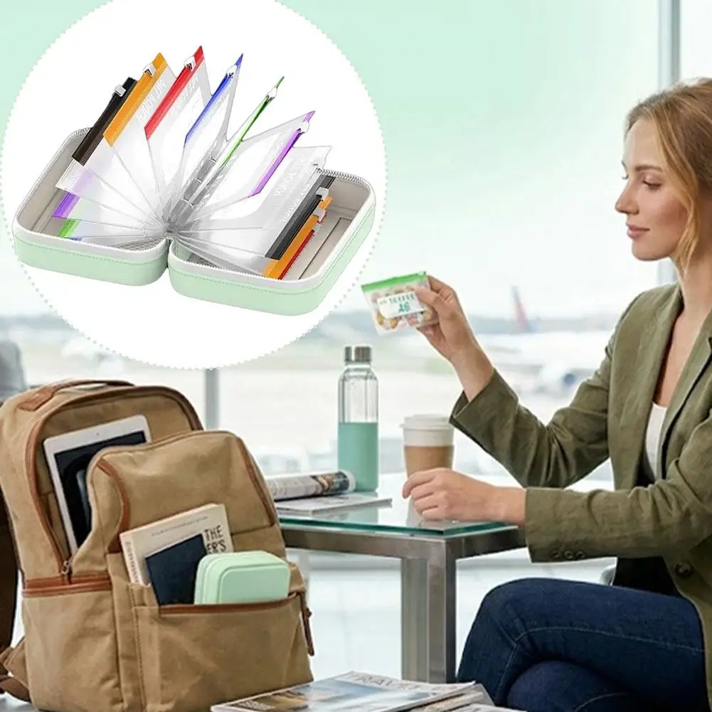 Travel Friendly Medicine Organizer Box 14 Waterproof Colored Pouches Keep Pills Vitamins Safe And Tidy During Outdoor Trips
Travel Friendly Medicine Organizer Box 14 Waterproof Colored Pouches Keep Pills Vitamins Safe And Tidy During Outdoor Trips