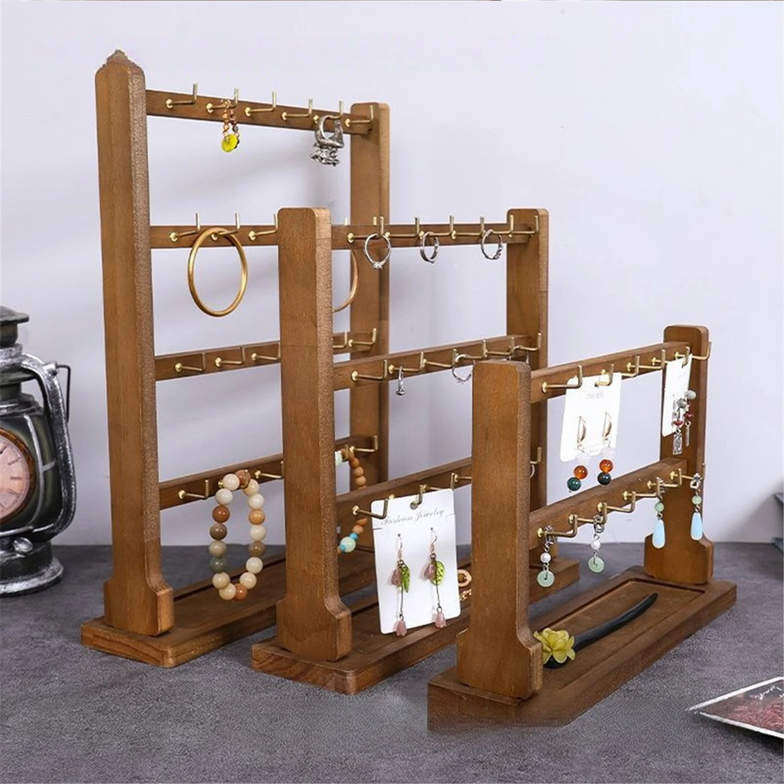 Wooden Jewelry Display Stand Multi-Layer Household Bracelet Storage Rack Simple Jewelry Storage Shelf Home Sundries Accessories
Wooden Jewelry Display Stand Multi-Layer Household Bracelet Storage Rack Simple Jewelry Storage Shelf Home Sundries Accessories