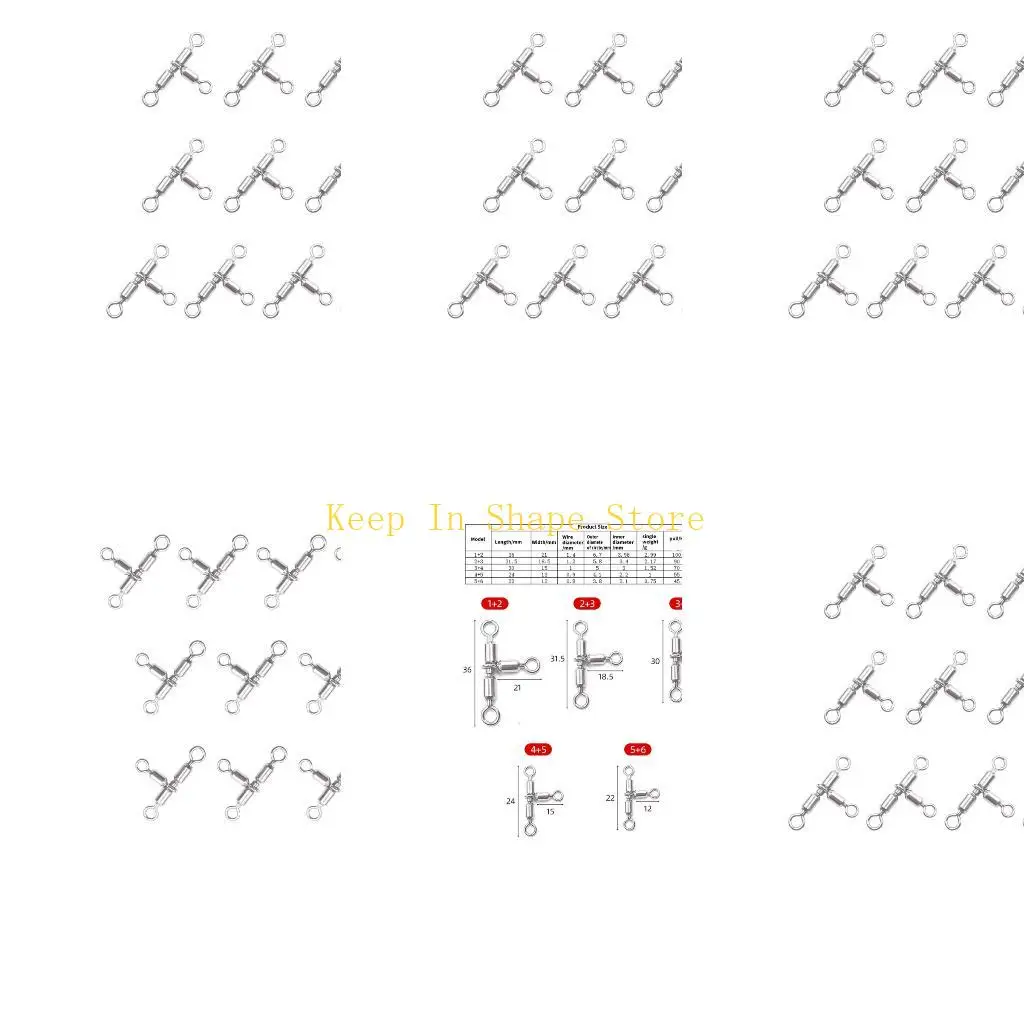 U1JC Rotating Crossline Swivels Fishing Swivels Fishing Rig Line Connector Saltwater Fishing Rolling Swivels Fishing Tackle
U1JC Rotating Crossline Swivels Fishing Swivels Fishing Rig Line Connector Saltwater Fishing Rolling Swivels Fishing Tackle