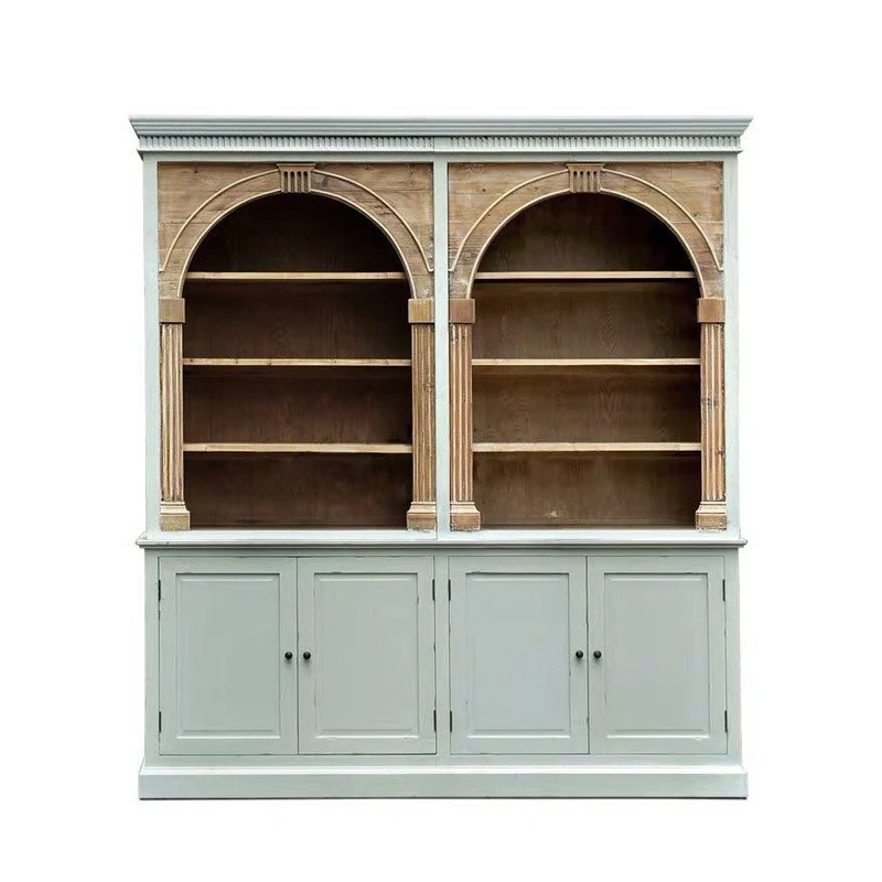 American rural solid wood bookcase French retro old dining side cabinet neoclassical display cabinet
American rural solid wood bookcase French retro old dining side cabinet neoclassical display cabinet