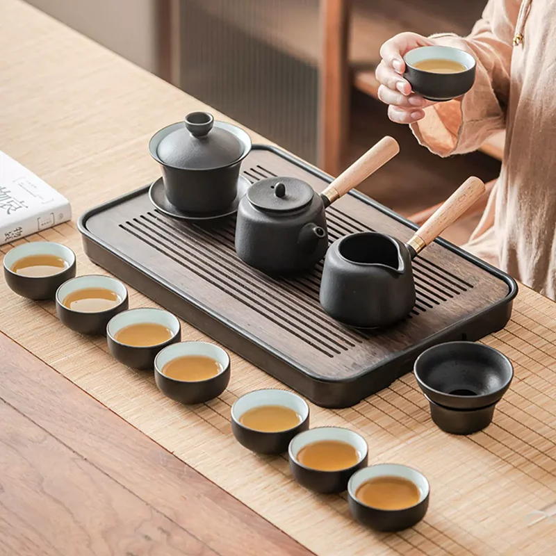Hospitality Rectangle Tea Tray Living Room Long Tableware Chinese Office Drainage Pot Tea Tray Luxury Bandejas Home Products
Hospitality Rectangle Tea Tray Living Room Long Tableware Chinese Office Drainage Pot Tea Tray Luxury Bandejas Home Products