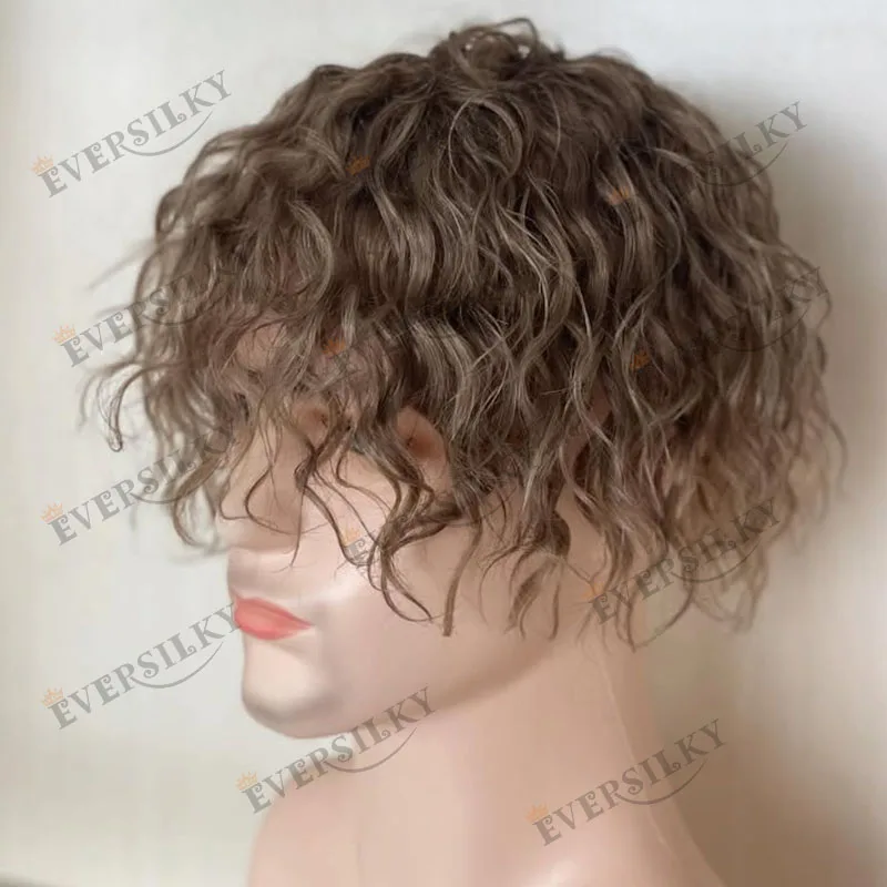 6Inch Long Human Hair Micro Thin Skin 0.06mm Vlooped Natural Invisible Hairline 20mm Curly Baldness Men Toupee #18#20 Male Wigs
6Inch Long Human Hair Micro Thin Skin 0.06mm Vlooped Natural Invisible Hairline 20mm Curly Baldness Men Toupee #18#20 Male Wigs
