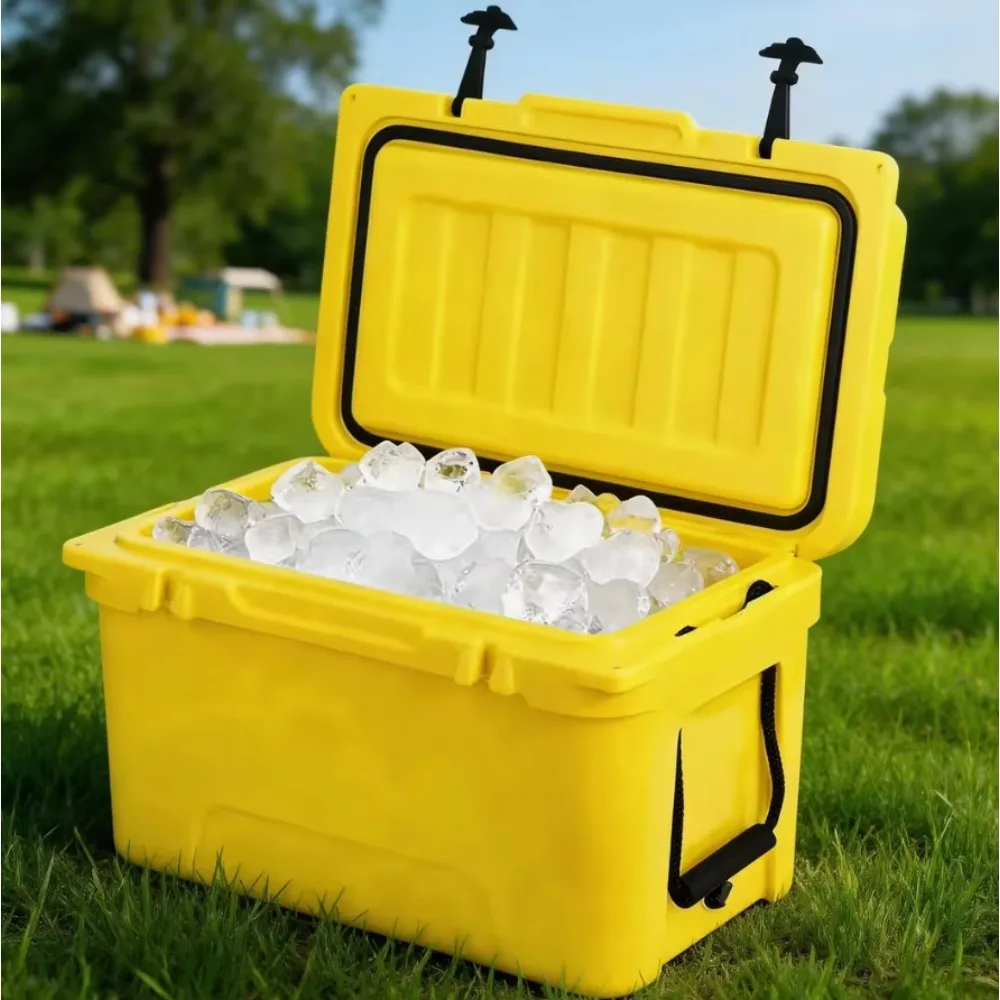 High Quality Custom Modern Rotomolded Polyethylene Insulated Reusable 45 Quart Waterproof Portable Drinking Fishing Refrigerator
High Quality Custom Modern Rotomolded Polyethylene Insulated Reusable 45 Quart Waterproof Portable Drinking Fishing Refrigerator
