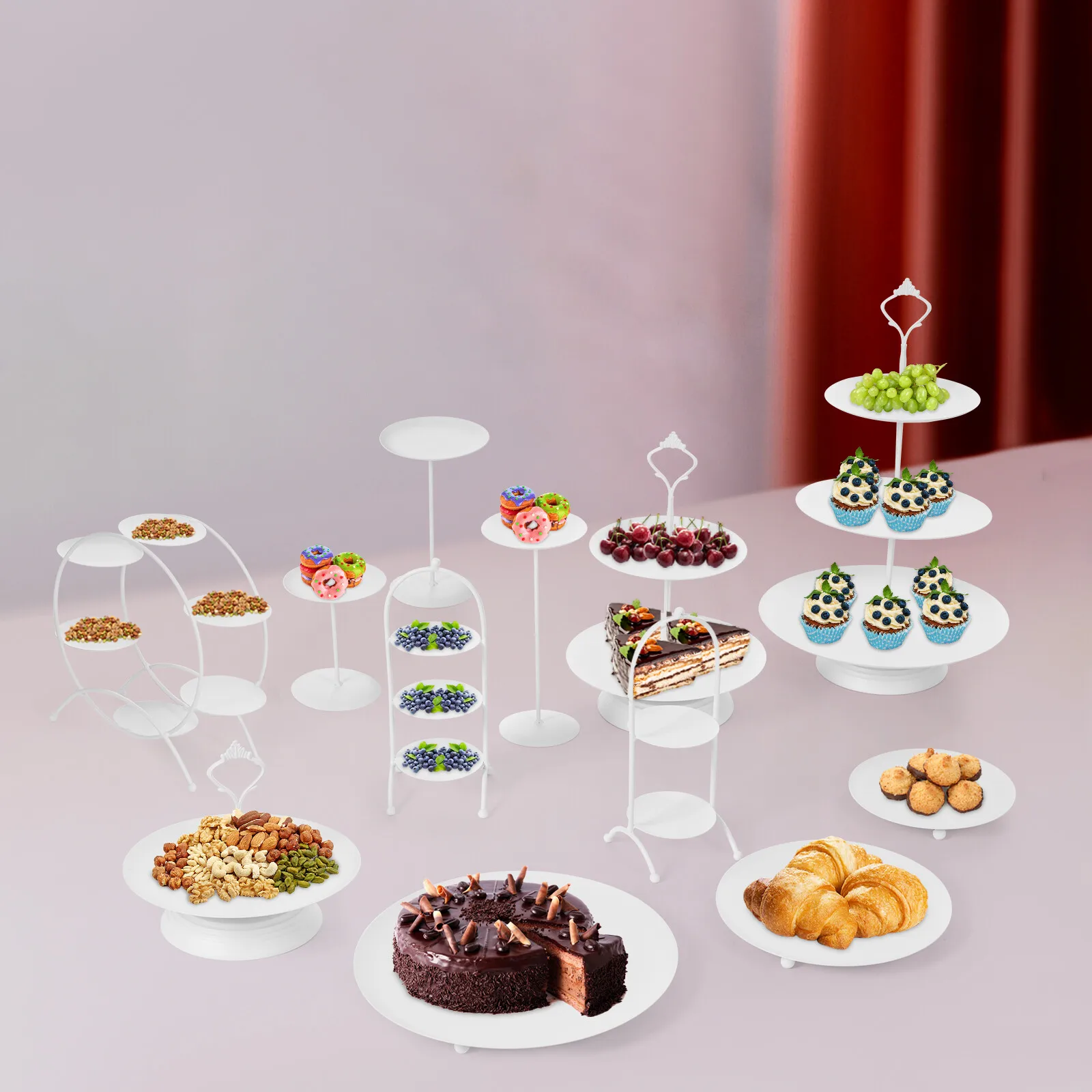 Black Cake Stand Round Dessert Display Metal Cupcake Stand Fruit Snack Stand
Black Cake Stand Round Dessert Display Metal Cupcake Stand Fruit Snack Stand