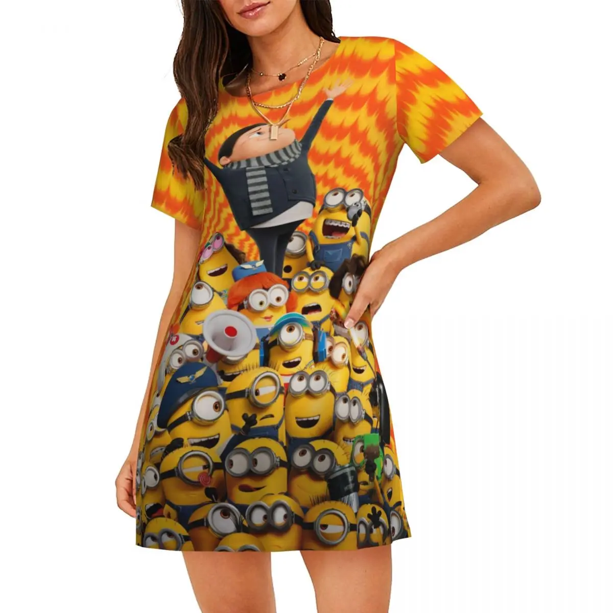 Женская ночная рубашка с короткими рукавами из фильма S-Minions на заказ, ночные рубашки с короткими рукавами и принтом большого глаза для прогулок, отпуска, ночные рубашки
Женская ночная рубашка с короткими рукавами из фильма S-Minions на заказ, ночные рубашки с короткими рукавами и принтом большого глаза для прогулок, отпуска, ночные рубашки