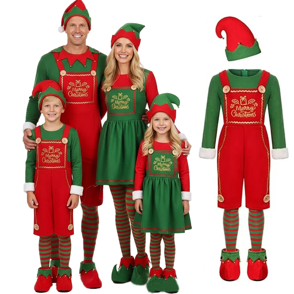 Holiday Elf Costume Christmas Dress Luxury Christmas Elf Costume Set Birthday Party Cosplay Winter Family Photo Mom and Dad Suit
Holiday Elf Costume Christmas Dress Luxury Christmas Elf Costume Set Birthday Party Cosplay Winter Family Photo Mom and Dad Suit
