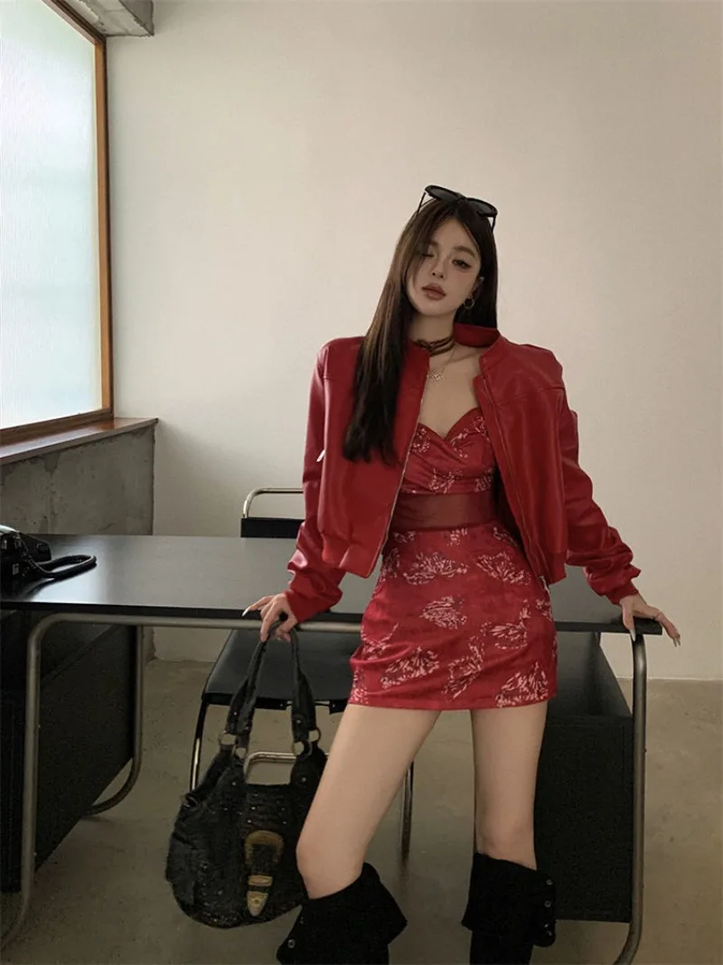 Design Sense Street Style Spicy Girl High Street Куртка Куртка из искусственной кожи Женская весенняя новая свободная и утягивающая куртка
Design Sense Street Style Spicy Girl High Street Куртка Куртка из искусственной кожи Женская весенняя новая свободная и утягивающая куртка
