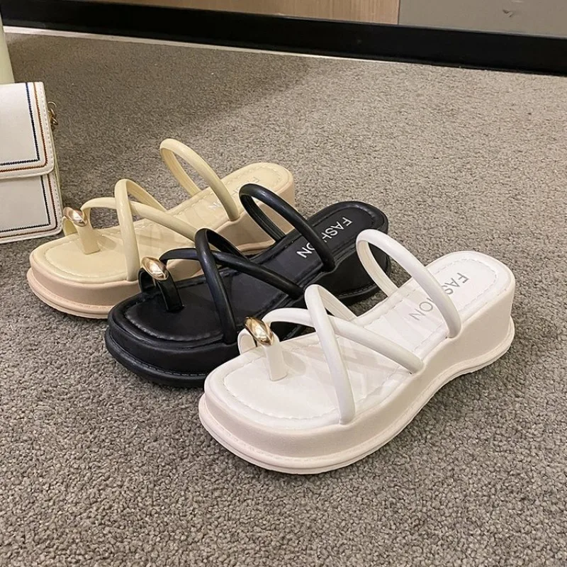 Summer Women Platform Slippers Female Outdoor Clip Toe Slip on Shoes Ladies Wedges Party Slides White Sandalias
Summer Women Platform Slippers Female Outdoor Clip Toe Slip on Shoes Ladies Wedges Party Slides White Sandalias