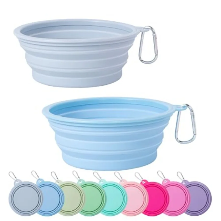 Collapsible Dog Bowl, 2Pack Color Pet Travel Bowls Silicone Foldable Water Feeder Dish for to Dogs Cat Walking Hiking Camping
Collapsible Dog Bowl, 2Pack Color Pet Travel Bowls Silicone Foldable Water Feeder Dish for to Dogs Cat Walking Hiking Camping