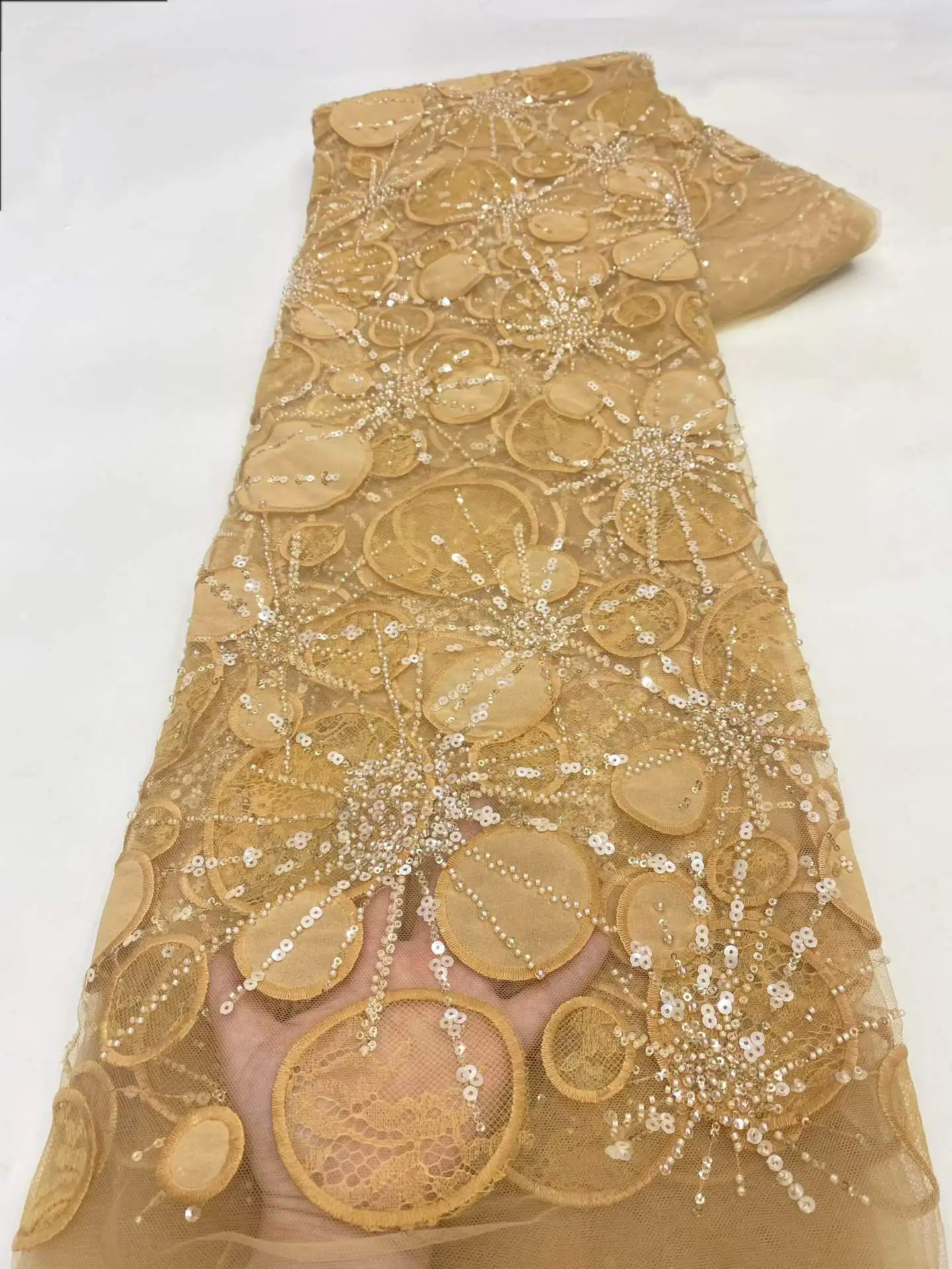 2026 African Sequins Lace Fabric 5 Yards High Quality French Nigerian Groom Lace Fabric For Sewing Dress Wedding Party
2026 African Sequins Lace Fabric 5 Yards High Quality French Nigerian Groom Lace Fabric For Sewing Dress Wedding Party