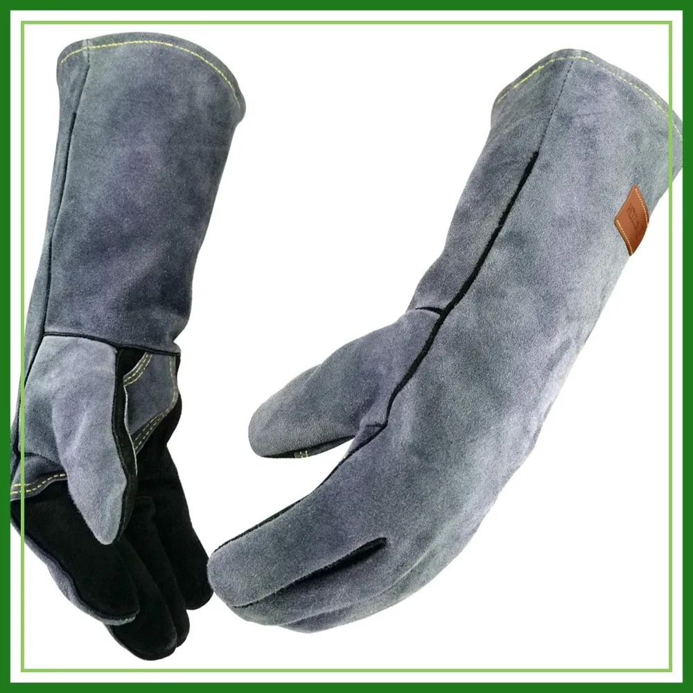 16 Inches Leather Welding Gloves, Heat Resistant 932℉, Large Mitts for BBQ, Oven, Grill, Fireplace, Forge, Baking, Animal Handling
16 Inches Leather Welding Gloves, Heat Resistant 932℉, Large Mitts for BBQ, Oven, Grill, Fireplace, Forge, Baking, Animal Handling