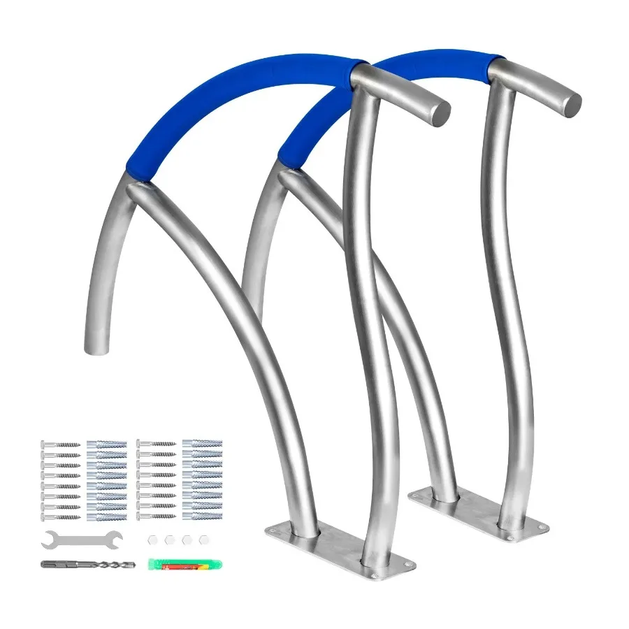 Pool Handrail 2Pack 30x30 Swimming Pool Stair Rail 304 Stainless Steel Stair Pool Hand Rail Rated 375lbs Load Capacity Pool Ra
Pool Handrail 2Pack 30x30 Swimming Pool Stair Rail 304 Stainless Steel Stair Pool Hand Rail Rated 375lbs Load Capacity Pool Ra