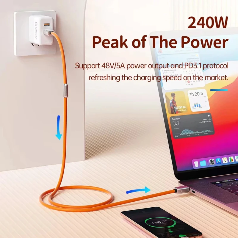 Full-featured TypeC data cable dual head cell phone charging cable 8K casting 40Gbps transmission for computer monitor usb4 sili
Full-featured TypeC data cable dual head cell phone charging cable 8K casting 40Gbps transmission for computer monitor usb4 sili