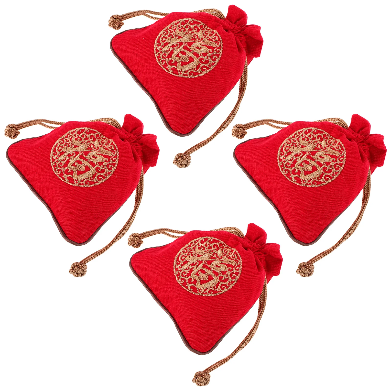 4Pcs Small Embroidered Jewelry Pouches Drawstring Burlap Bags for Travel Chinese New Year Blessing Fortune Organizer
4Pcs Small Embroidered Jewelry Pouches Drawstring Burlap Bags for Travel Chinese New Year Blessing Fortune Organizer