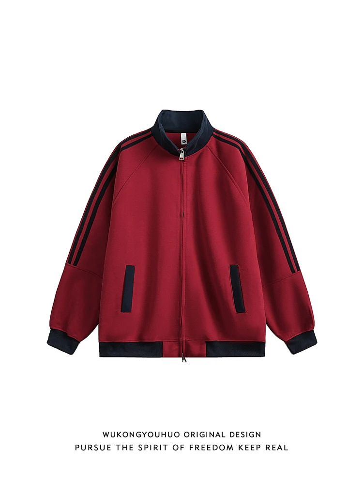 Loose Fit American Retro Tee Bars Open Cardigan Hoodie Men's Autumn Trendy Brand Couple's Outerwear Cotton Polyester Blend
Loose Fit American Retro Tee Bars Open Cardigan Hoodie Men's Autumn Trendy Brand Couple's Outerwear Cotton Polyester Blend