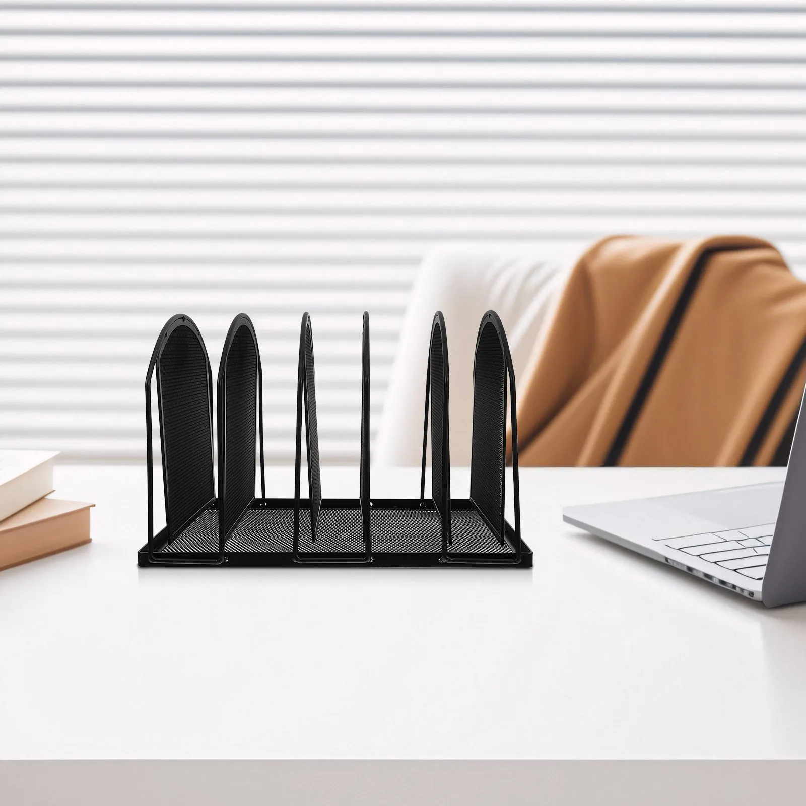 Desktop Document Organizer Vertical Metal File Rack for Reports Contracts Files Office Supplies Modern Matte Surface Adjustable
Desktop Document Organizer Vertical Metal File Rack for Reports Contracts Files Office Supplies Modern Matte Surface Adjustable
