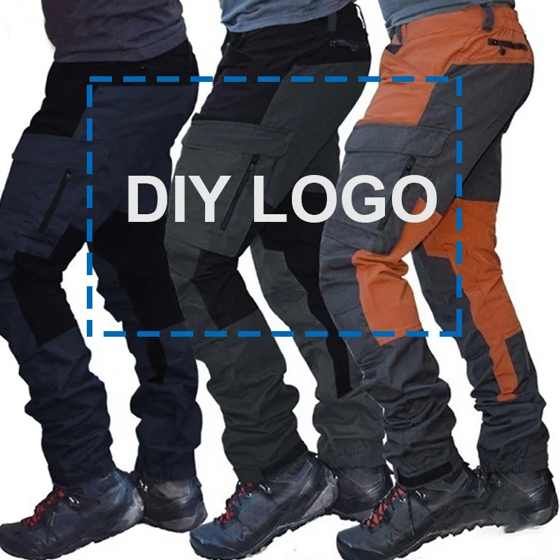 DIY LOGO Casual Man Mode Kleur Blok Multi Zakken Sport Lange Cargo Broek Werken Broek Voor Mannen
DIY LOGO Casual Man Mode Kleur Blok Multi Zakken Sport Lange Cargo Broek Werken Broek Voor Mannen