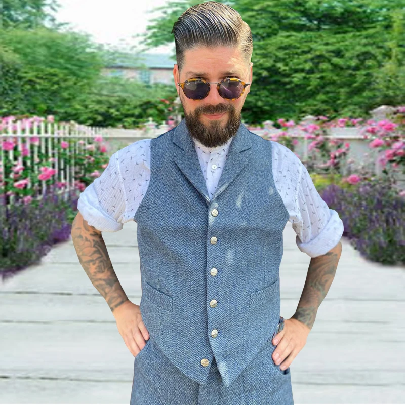 Men's Suit Vest Herringbone Lapel Steampunk Vintage Vests for Men Jacket Waistcoat
Men's Suit Vest Herringbone Lapel Steampunk Vintage Vests for Men Jacket Waistcoat