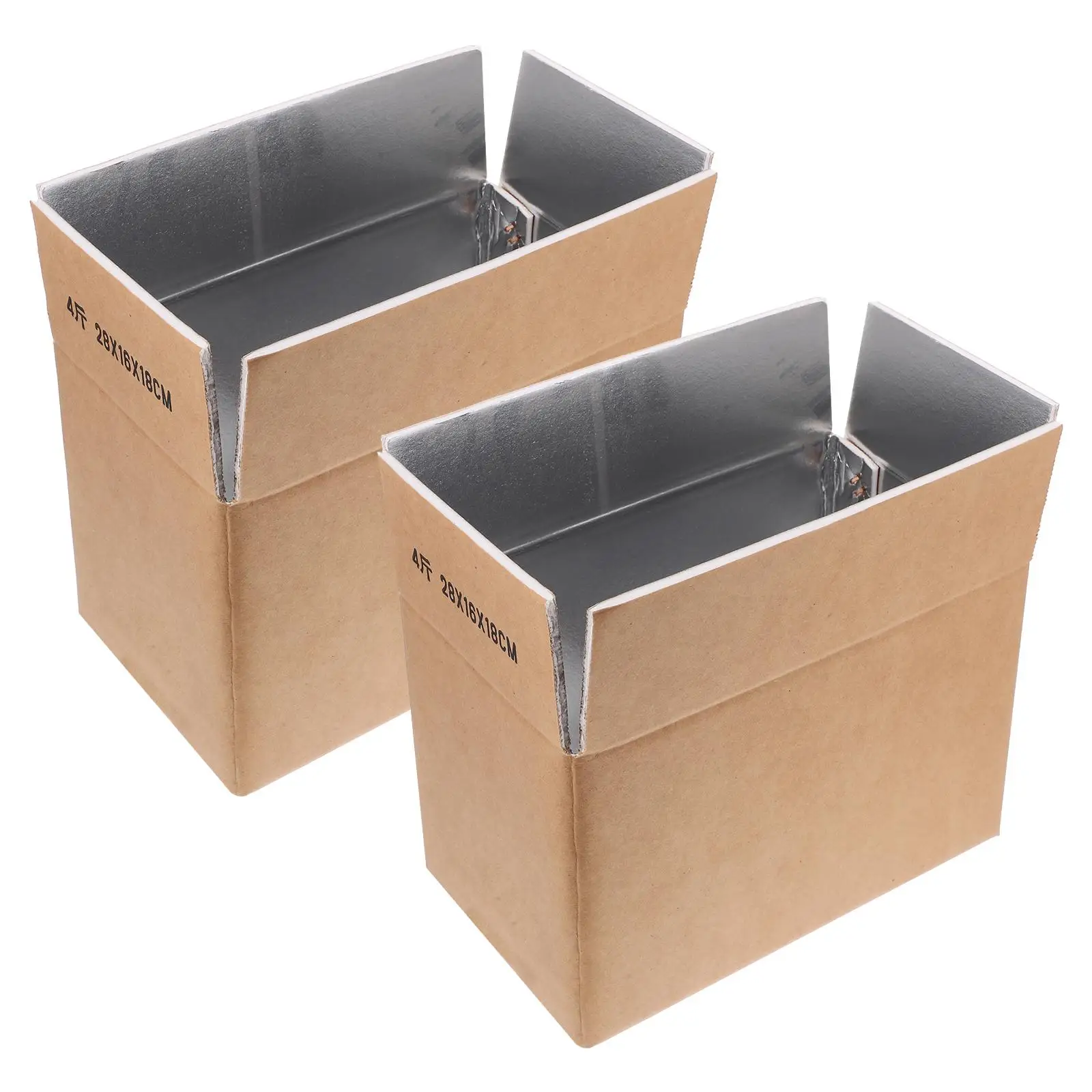 2 Pcs Aluminum Foil Insulated Box Big Boxes for Cold Shipping Paper Mailers Small Container
2 Pcs Aluminum Foil Insulated Box Big Boxes for Cold Shipping Paper Mailers Small Container