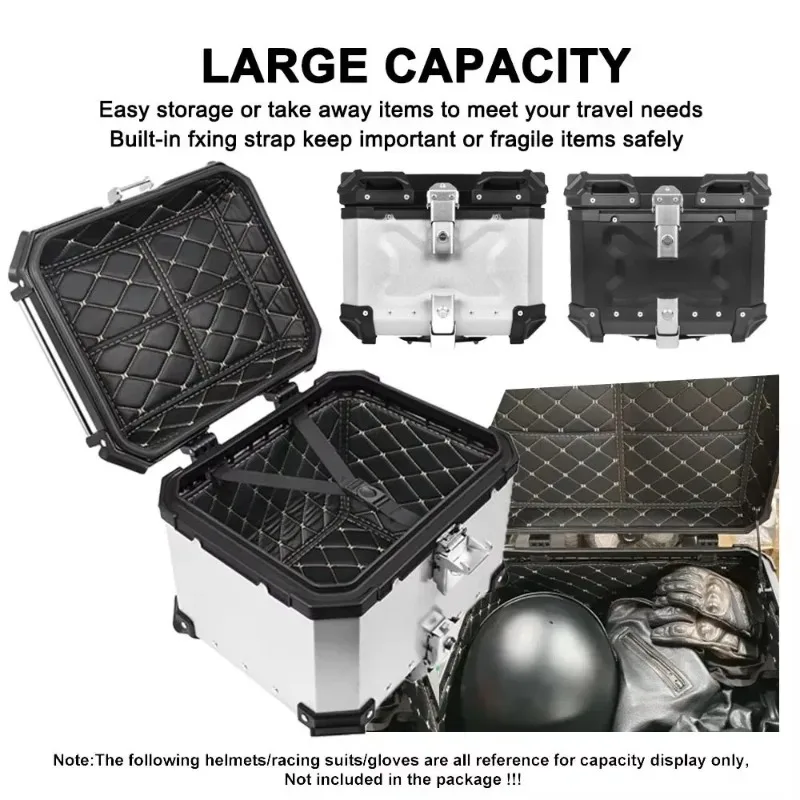 28L 32L 36L 45L 55L 65L 80L 85L 100L Motorcycle aluminum alloy trunk
28L 32L 36L 45L 55L 65L 80L 85L 100L Motorcycle aluminum alloy trunk