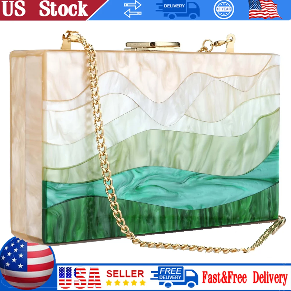 Quality Handbags Fashion Women Handbags Green Beige Striped Acrylic Luxury Party Evening Bag Woman Casual Cute Box Clutch Purse
Quality Handbags Fashion Women Handbags Green Beige Striped Acrylic Luxury Party Evening Bag Woman Casual Cute Box Clutch Purse