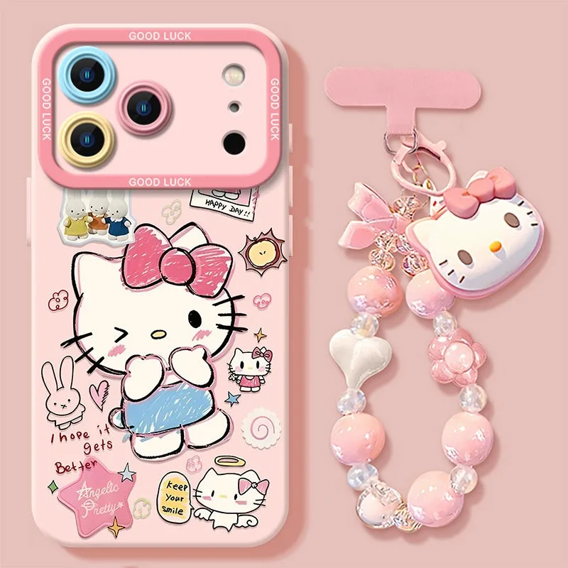 New Kawaii Hello Kitty Phone Case Silicone Anti Drop Hanging Rope Soft Case Suitable for IPhone 17 16 15 14 13 12 11 Pro MAX
New Kawaii Hello Kitty Phone Case Silicone Anti Drop Hanging Rope Soft Case Suitable for IPhone 17 16 15 14 13 12 11 Pro MAX