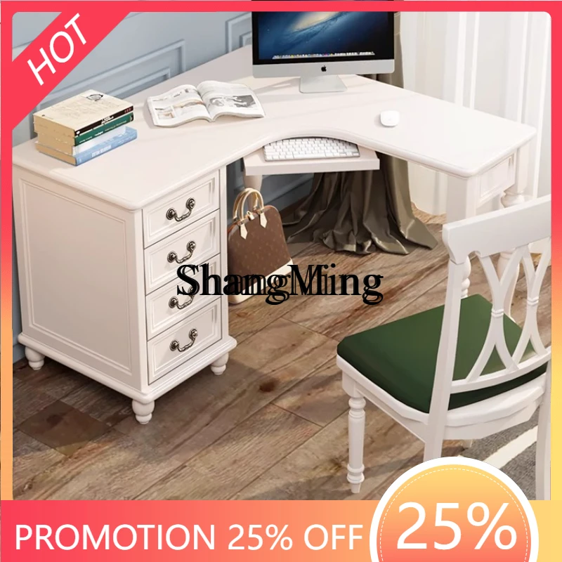 CL pure solid wood light luxury modern children's student ins wind l type small size corner desk
CL pure solid wood light luxury modern children's student ins wind l type small size corner desk